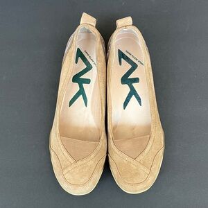 Anne Klein Sport Tan Suede Flats